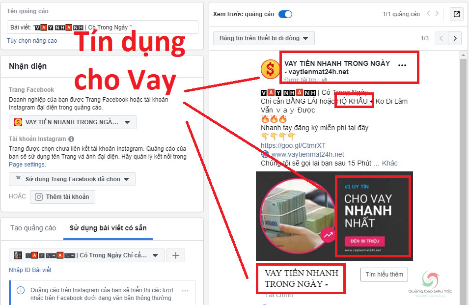 Nội dung bị cấm quảng cáo làm Facebook không cắn tiền