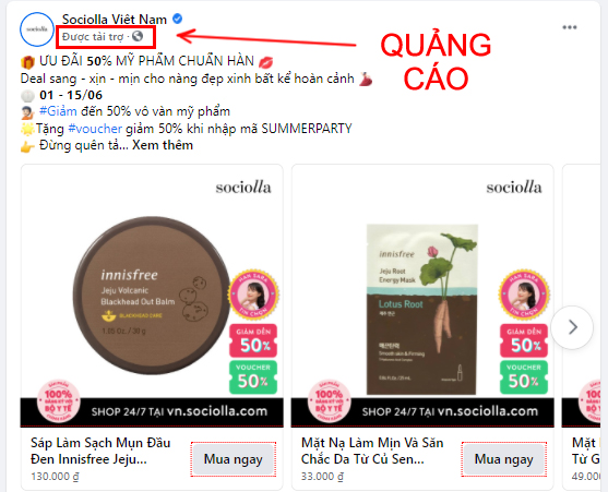 Quảng cáo Facebook Quảng cáo Facebook