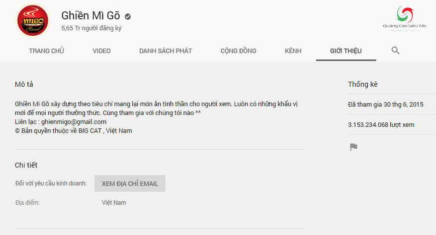 Mẫu mô tả kênh Ghiền Mì Gõ 