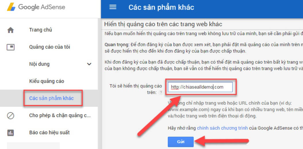 nâng cấp adsense content