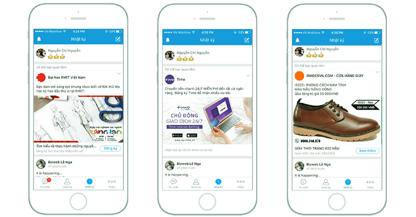 newsfeed zalo ads newsfeed zalo ads