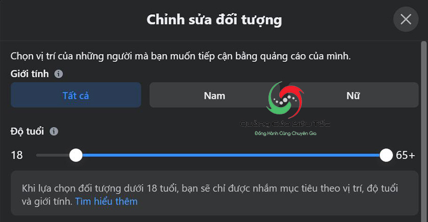 Chọn target đối tượng