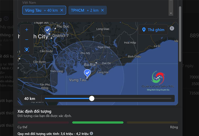 Chọn target vị trí