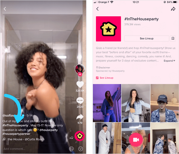 tiktok ads Branded Hashtag Challenges