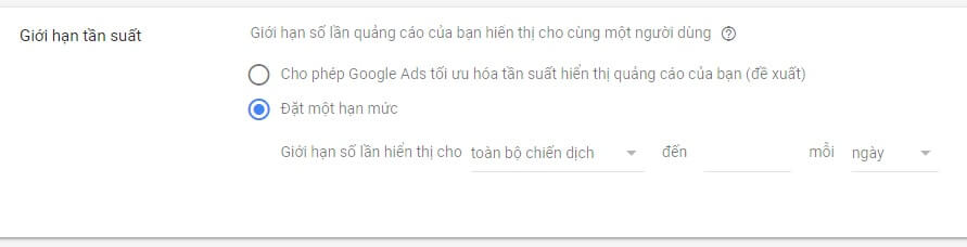 Tần suất hiển thị quảng cáo Google Tần suất hiển thị quảng cáo Google