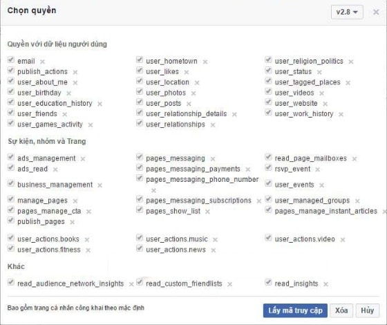 Cách Lấy Access Token Facebook Cách Lấy Access Token Facebook