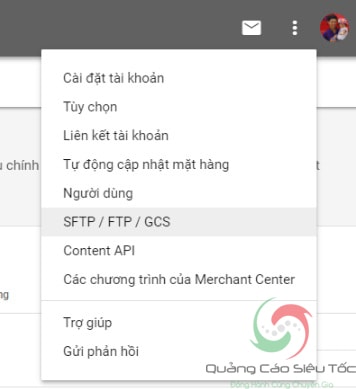 Chọn cách thiết lập nguồn cấp dữ liệu trong tài khoản Google Merchant Center