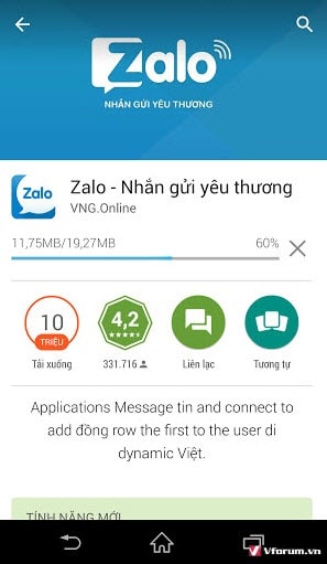 cai dat zalo tren dien thoai