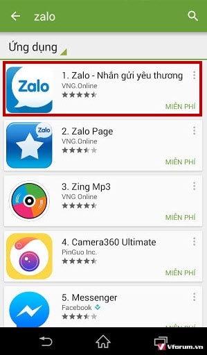 cai zalo cai dat zalo