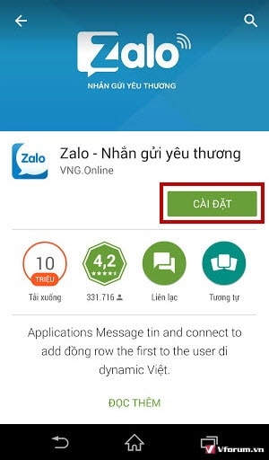 cai zalo cai dat zalo cài đặt zalo