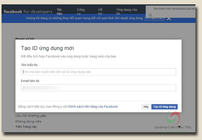 chèn comment facebook vào wordpress bằng Facebook App
