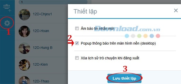 dang nhap zalo tren web