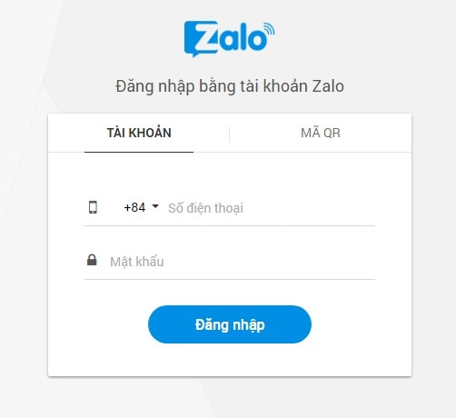chat zalo trên web