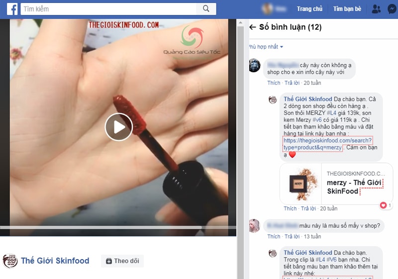 Đăng video chia sẻ lại hình ảnh hậu trường sản phẩm trên Facebook