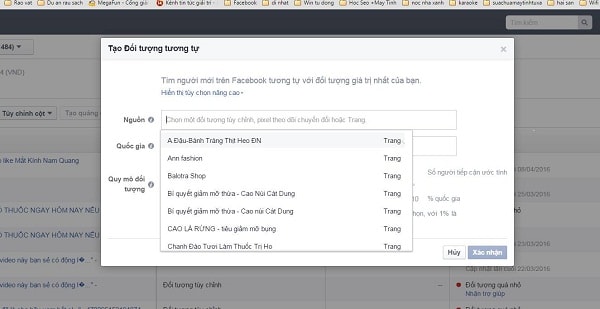 Tạo tệp đối tượng tùy chỉnh trong quảng cáo facebook Tạo tệp đối tượng tùy chỉnh trong quảng cáo facebook