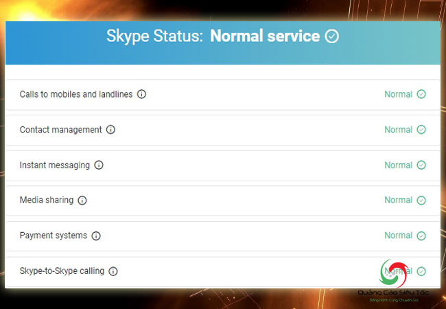 Skype không thể kết nối vì lỗi từ nhà cung cấp
