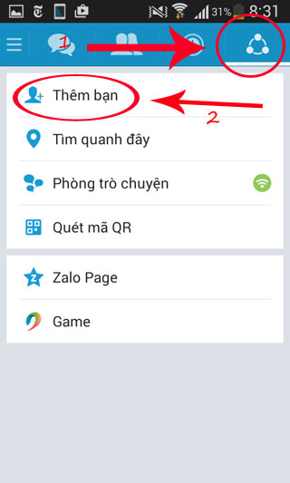 tim ung dung zalo tim ban chat zalo