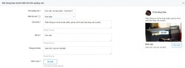 cách quảng cáo trên zalo page