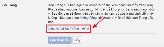 xóa fanpage trên facebook